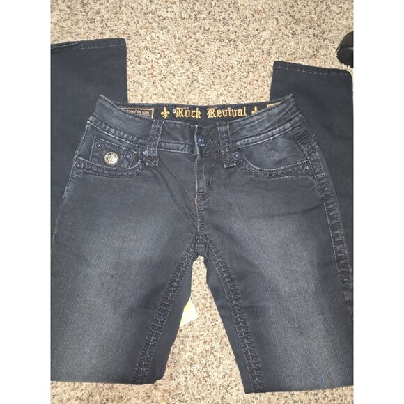 Womens Rock Revival Skinny Jeans Size 26/31' Inseam / Jen Skinny - Picture 2 of 3